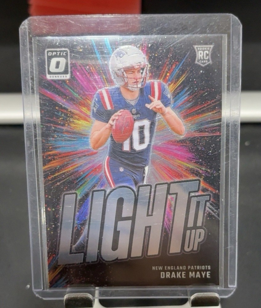 2024 Panini Donruss Optic Light It Up Rookie Insert Drake Maye #7 Patriots