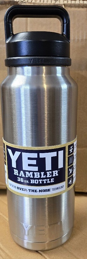 New Yeti Rambler 36oz Stainless Steel Insulated Bottle with Chug Cap