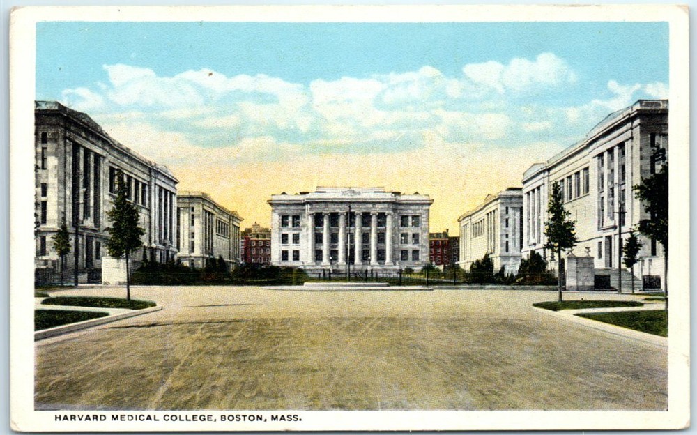 Postcard - Harvard Medical College, Boston, Massachusetts