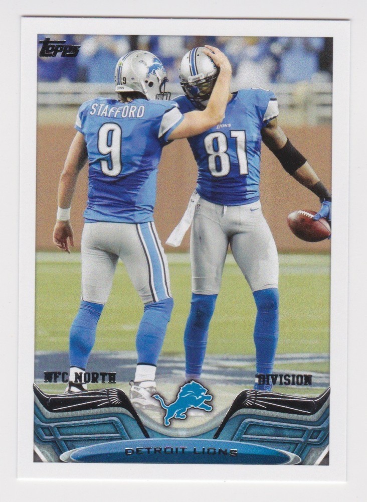 2013 Topps Mini Football Complete Team Set (13) Detroit Lions Calvin Johnson