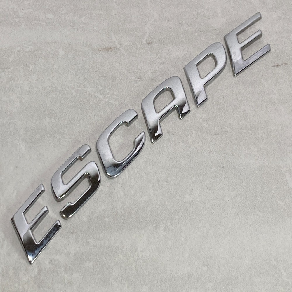 2001-2012 Ford Escape V6 Emblem Logo Badge Letters Rear Tailgate Trunk Chrome