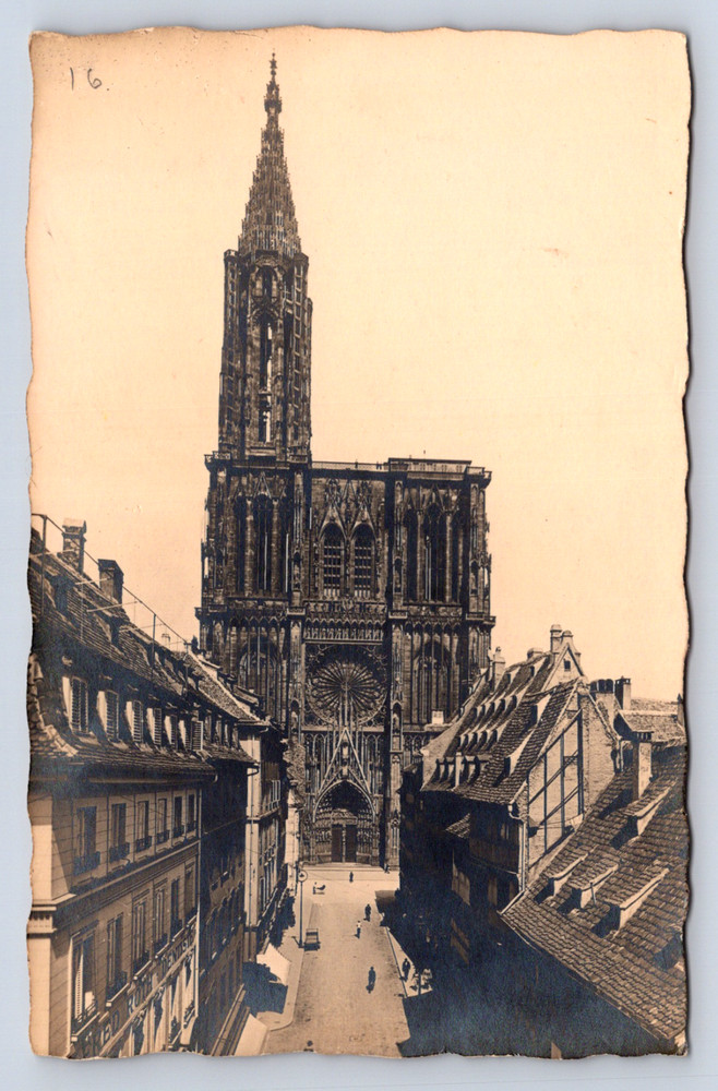Vintage Postcard Strasbourg La Cathedrale