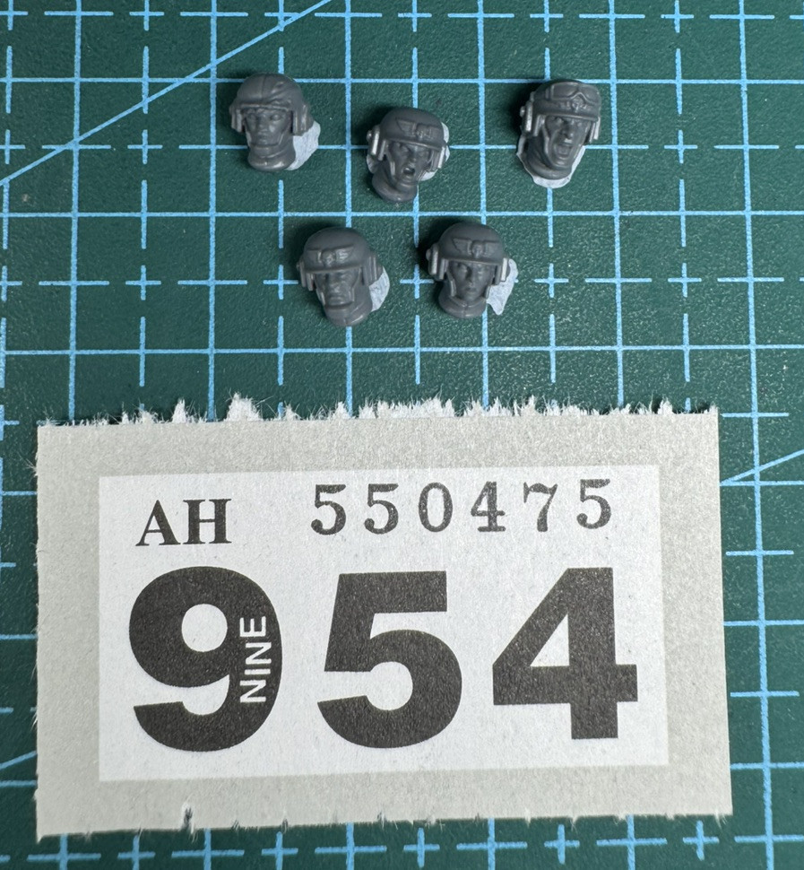 Cadian Shock Troop Helmets Astra Militarum 40K Warhammer Bits Kit