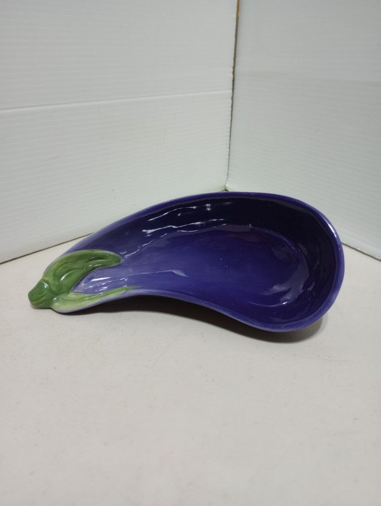 WIlliams-Sonoma Hardin Potager Eggplant Shape Dipping Sauce Bowl