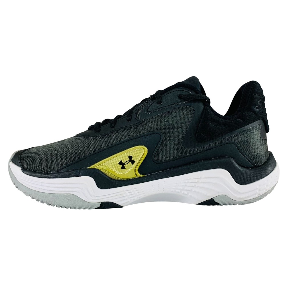 Under Armour Spawn 7 Black Metallic Gold Men's Basketball Shoes 3028461-002