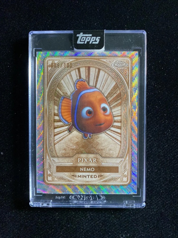 2025 Topps Disney Mint Chrome Bronze Encased Wave #3 Nemo /100 Sealed OC53