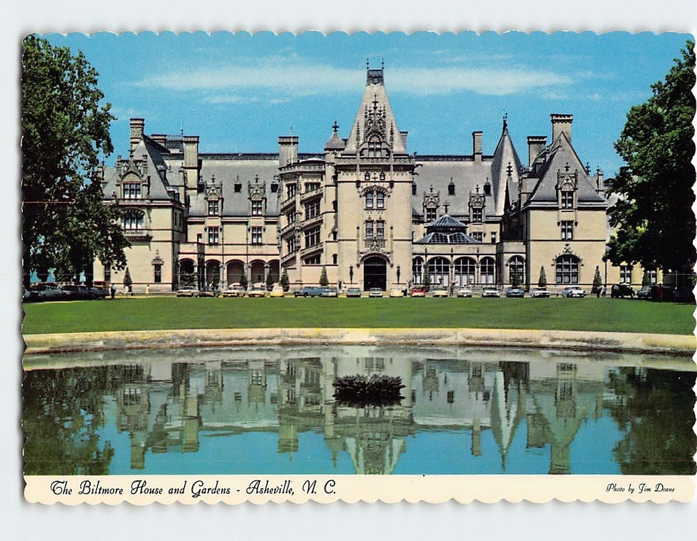 Postcard Biltmore House & Gardens Asheville North Carolina USA