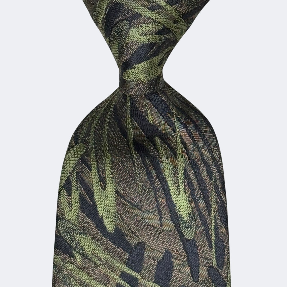Issey Miyake Tie Silk Vintage Necktie Batik Design Multi Color Made In Japan