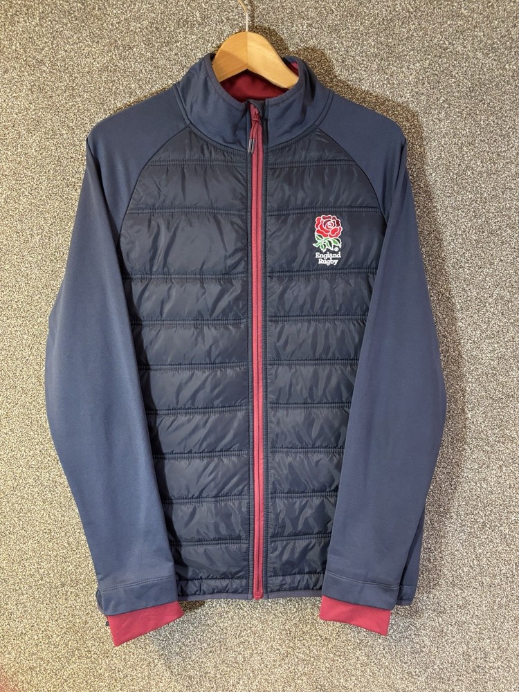 England RFU Puffer Jacket Men’s Medium Navy Fanatics Technical Outdoor Coat
