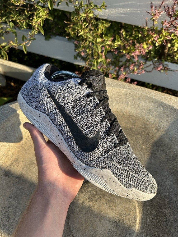 Nike Kobe 11 Elite Low Oreo Black White Mens 10.5 Basketball Shoes