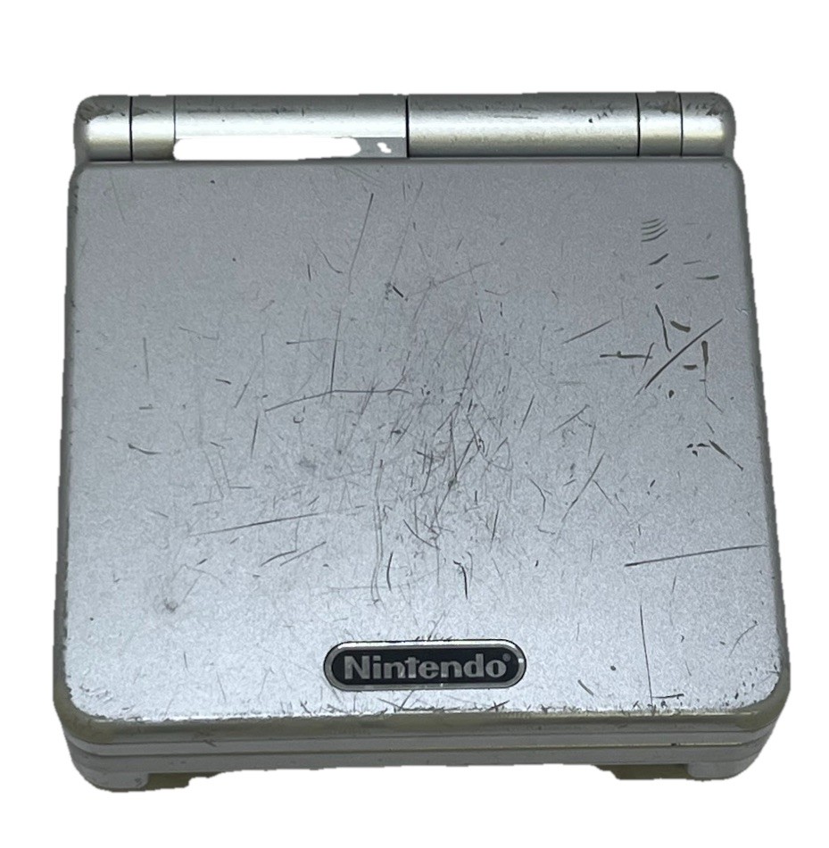 Nintendo Gameboy Advance SP AGS001 Silver Handheld Console Parts or Repair 2002