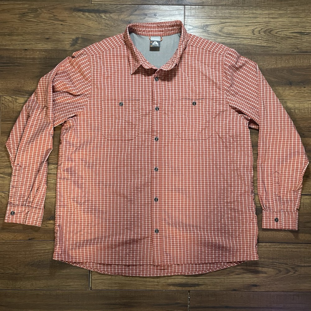 NIKE ACG Mens XXL Long Sleeve Button Up Outdoor Hiking Vented Shirt
