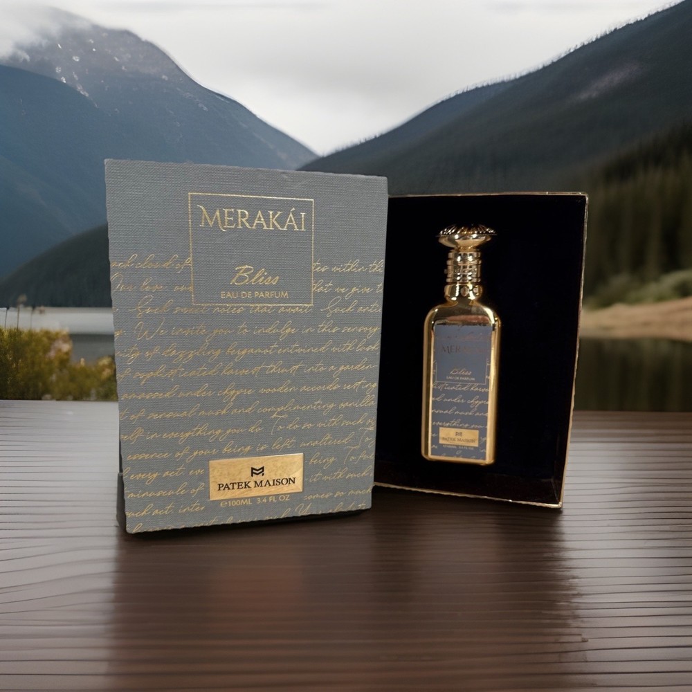 Merakai Bliss 3.4 Oz Eau De Parfum Spray by Patek Maison - Unisex - NEW IN BOX