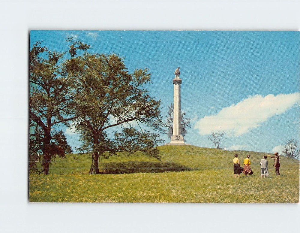 Postcard Louisiana Memorial & Great Redoubt Vicksburg National Military Park MS