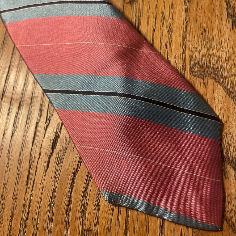 Vintage EUC Christian Dior Silk Striped Tie USA Made Necktie 56 X 3