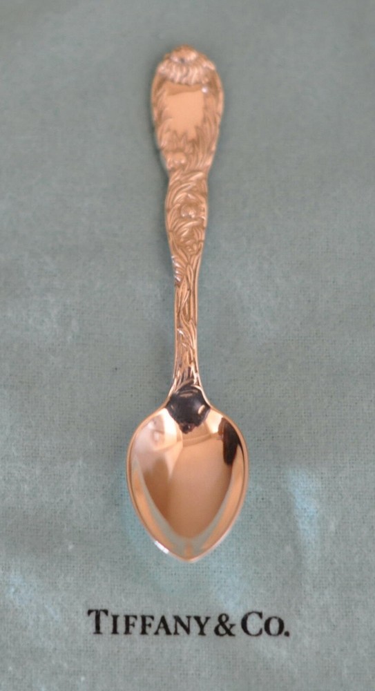 Tiffany &  Co CHRYSANTHEMUM Demitasse Spoon No Monogram Sterling Silver