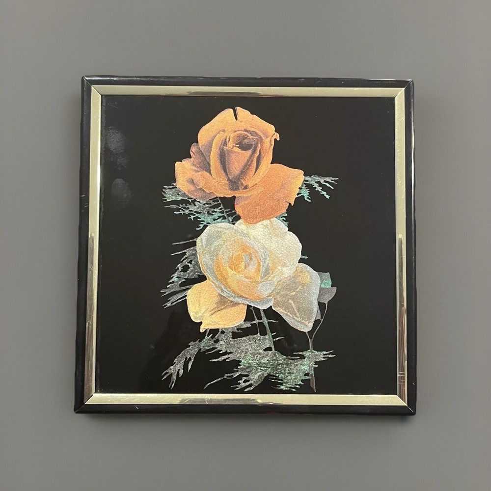 Vintage Kafka Screened HAND ETCHED Glass 6