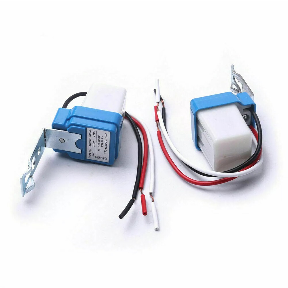 Dusk to Dawn Photocell Light Sensor Switch Auto On/Off AC DC 12V 24V