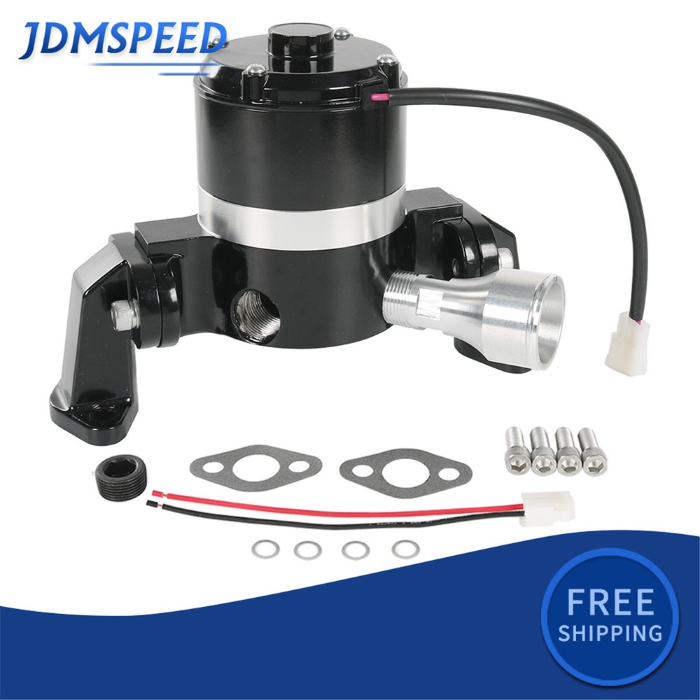High Flow Small Block Chevy Electric Water Pump for 283 327 350 400 SBC Engines in Black