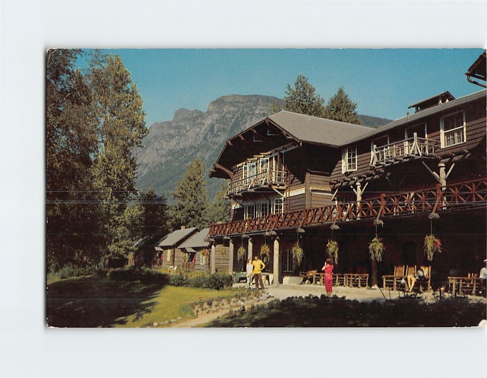 Postcard Lake McDonald Hotel Glacier National Park Montana USA