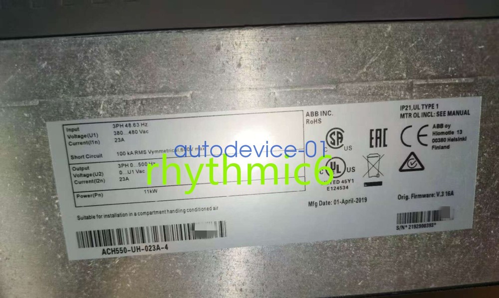 Brand New ABB ACH550-UH-023A-4 frequency converter DHL/FedEx