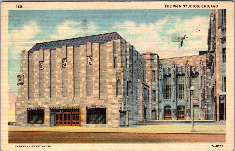 Chicago IL-Illinois, The WGN Studios, Exterior, Vintage Postcard