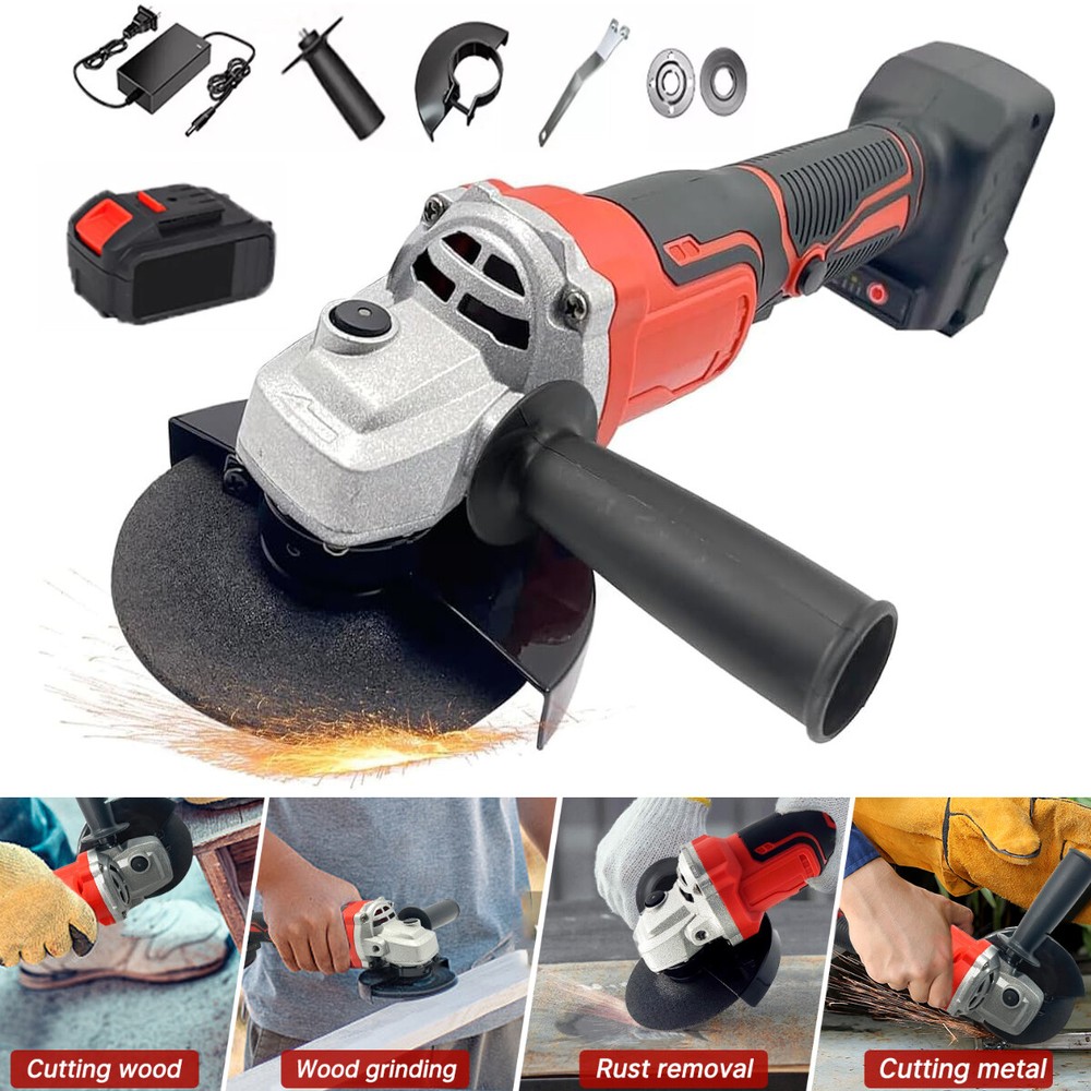 21V Brushless Angle Grinder Adjustable Grinding Tool Polishing Grinding Cutting