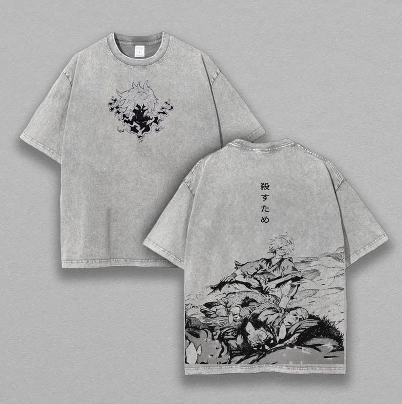 Vintage Gabimaru Hell’s Paradise Shirt, Jigokuraku Anime Tee, Dark Manga Streetw