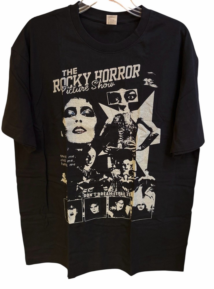 The Rocky Horror Picture Show Black SS TShirt Sz XL Adult 46-48 New JOCUSTOM