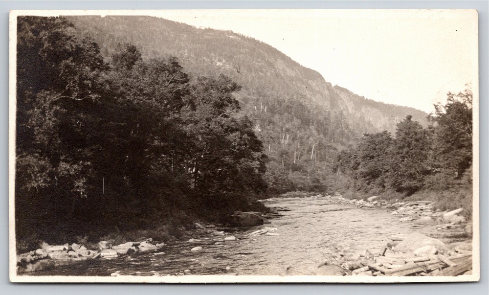 RPPC~New York~Ausable River Scene In The Adirondack Mtns~Real Photo Postcard