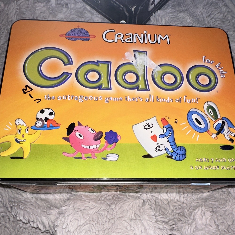 Cranium Cadoo Board Game Secret Decoder Mask Tin Clay 2+ Players 7+