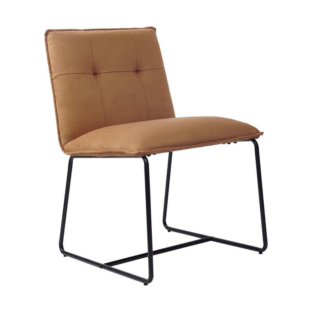 CLATINA Midcentury Modern Vanity Chair with Back Support