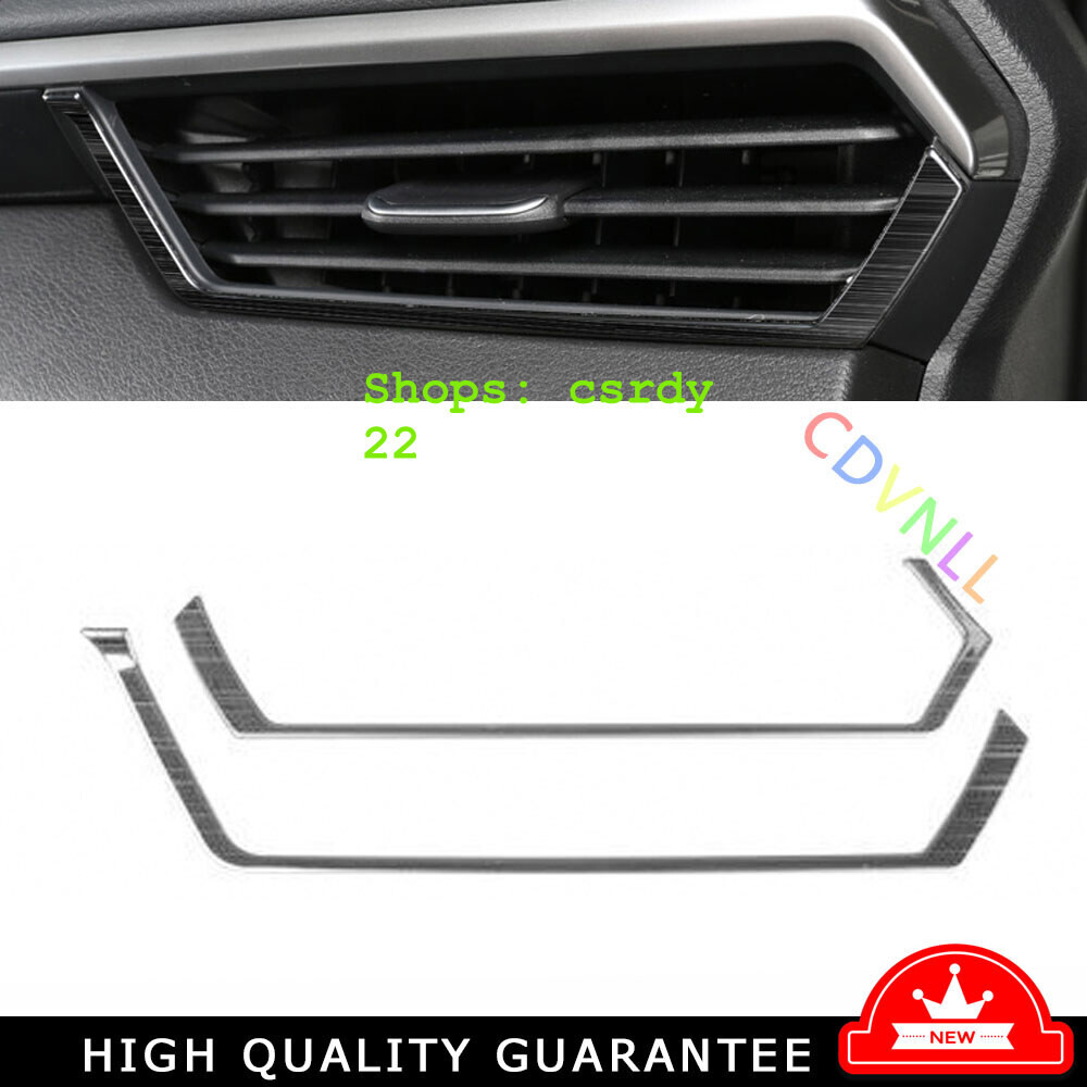 Console L&R Air Outlet Vent Trim 2* For Nissan Altima Teana 19-22 Black Titanium
