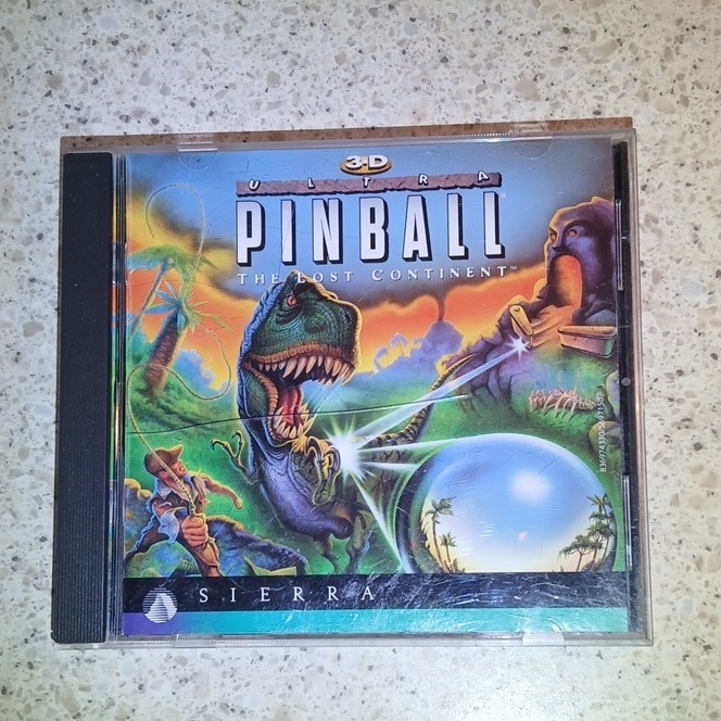 3D Ultra Pinball: The Lost Continent - Sierra (PC, 1997) Pinball, Manual Incl.