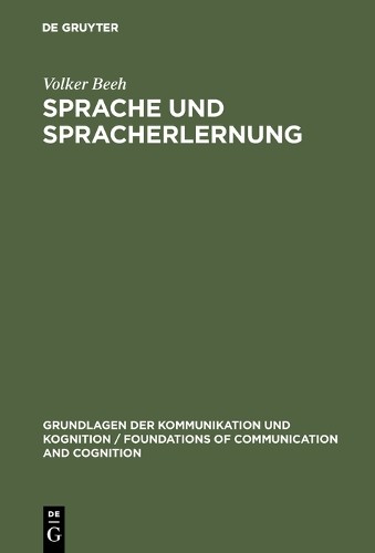 Volker Beeh Sprache und Spracherlernung (Hardback)