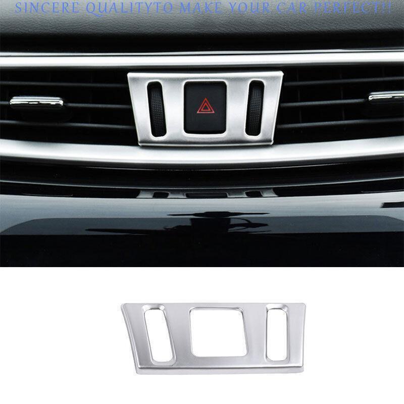For Nissan Murano 2015-2024 Matte Silver Center Console AC Air Outlet Vent Trim