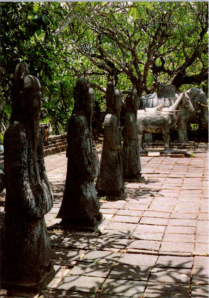 Vintage Postcard Tu Duc Mausoleum Hue Vietnam