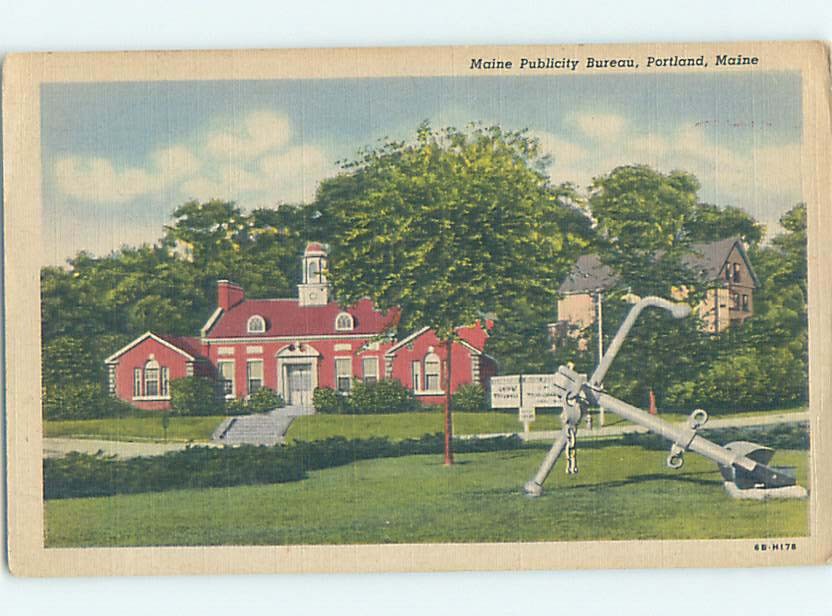 Linen BUILDING SCENE Portland Maine ME m/09 AE8623