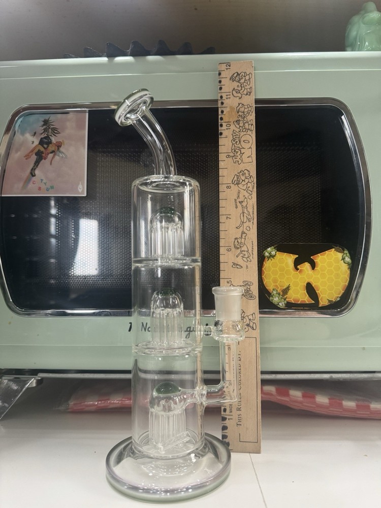 Toro Triple Mac Night Shade Absynthe Bong Water Pipe $620 New!-image