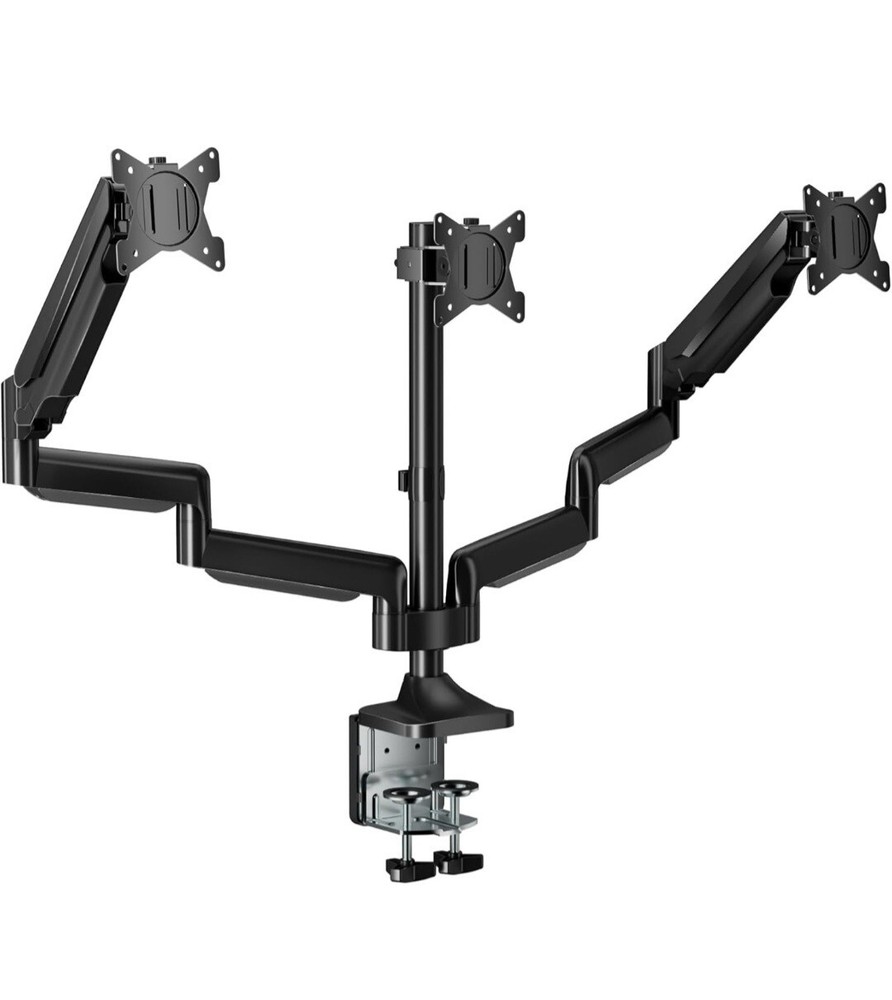 Triple Monitor Mount, 3 Desk Mount Monitor Stand for Screens Up to 32 inch, Hold