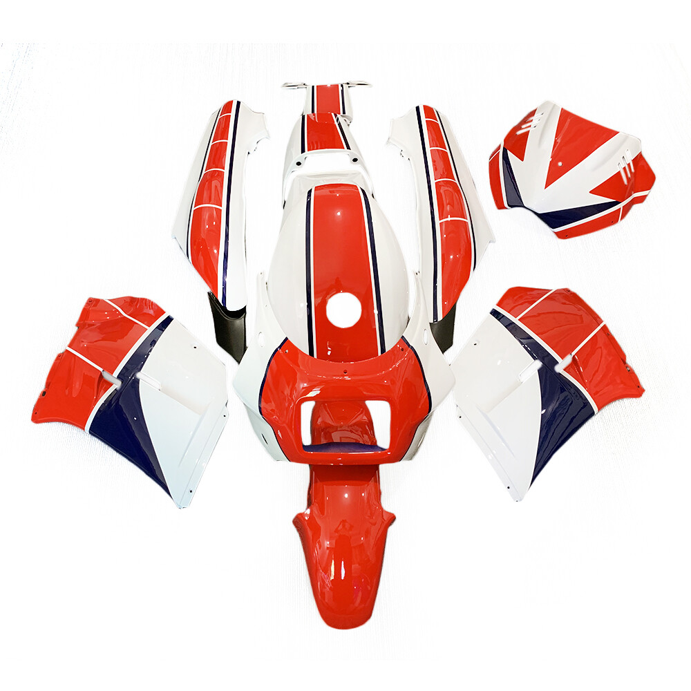 White Red Blue Fairings For Yamaha RZV 500 RD 500 1985 1986 1987 ABS Bodywork