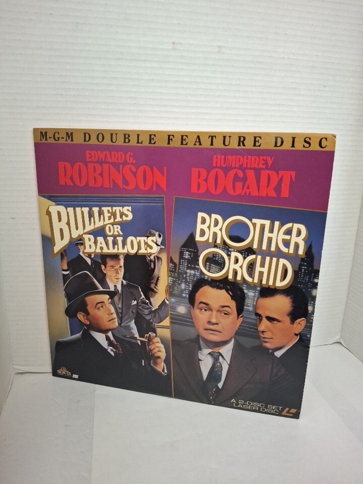 Bullets or Ballots +Brother Orchid (Laserdisc LD Humphrey Bogart) CLASSIC FILMS