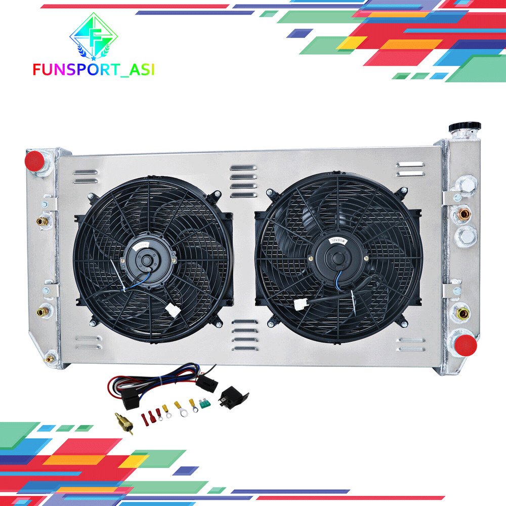 3 Row Radiator Shroud Fan For 1982-1993 Chevy GMC C/K C10 C20 C30 Blazer 6.2L V8