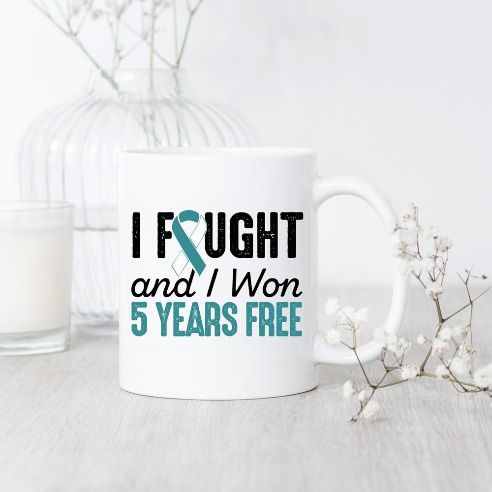 5 Years Cervical Cancer Survivor Free Mug Cervical Cancerversary
