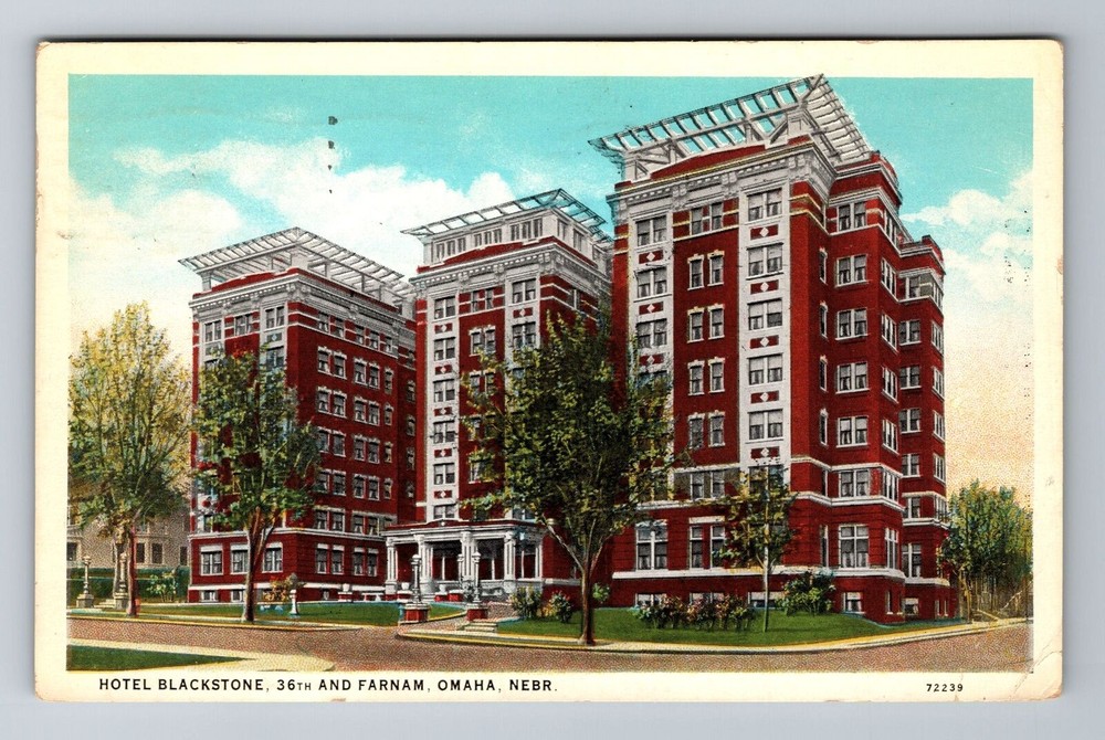 Omaha NE-Nebraska, Hotel Blackstone, Advertising, Vintage c1937 Postcard