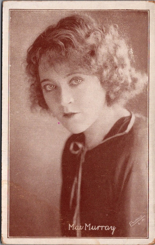 Mae Murray Vintage Postcard - Silent Film Star Portrait by Evans LA
