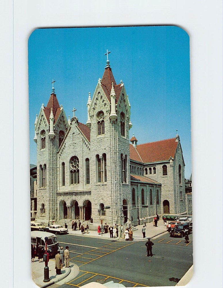 Postcard Saint Nicholas Roman Catholic Church Atlantic City New Jersey USA