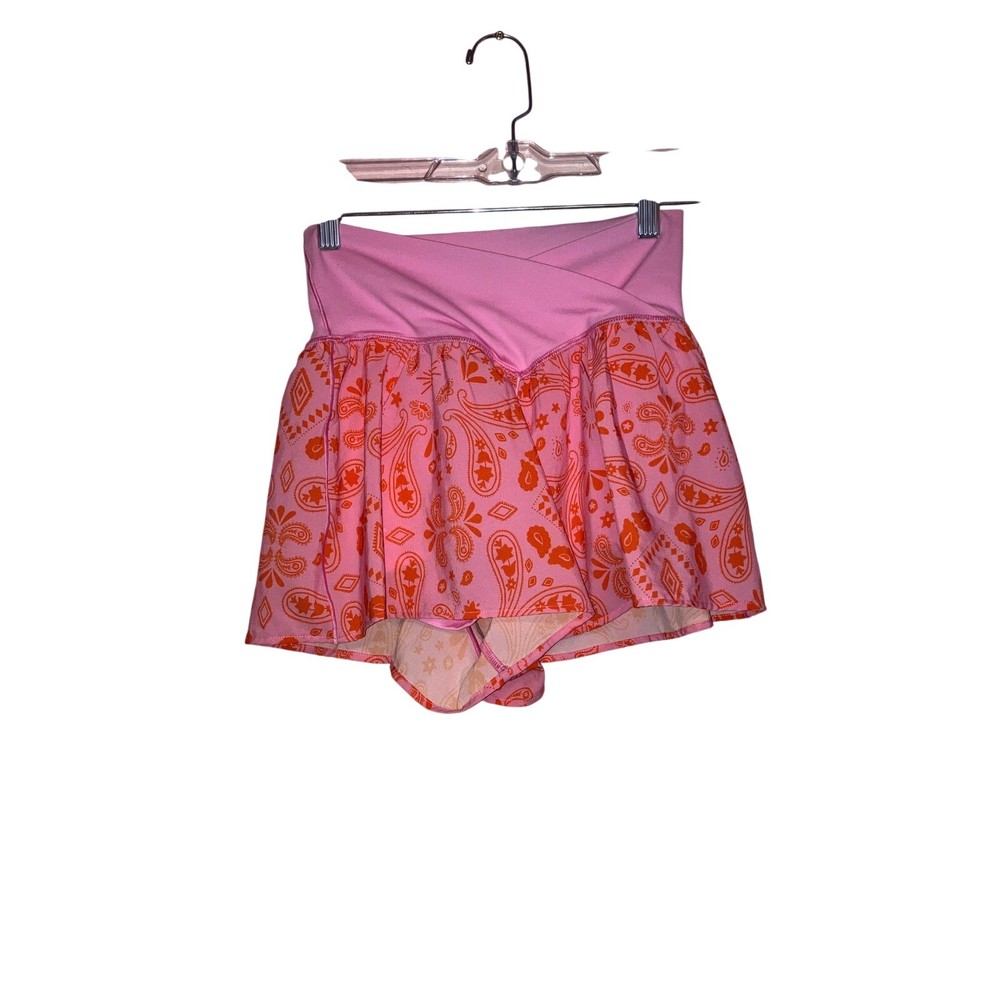 Offline By Aerie Pink Paisley Boho Pink Real Me Shorts Size Small