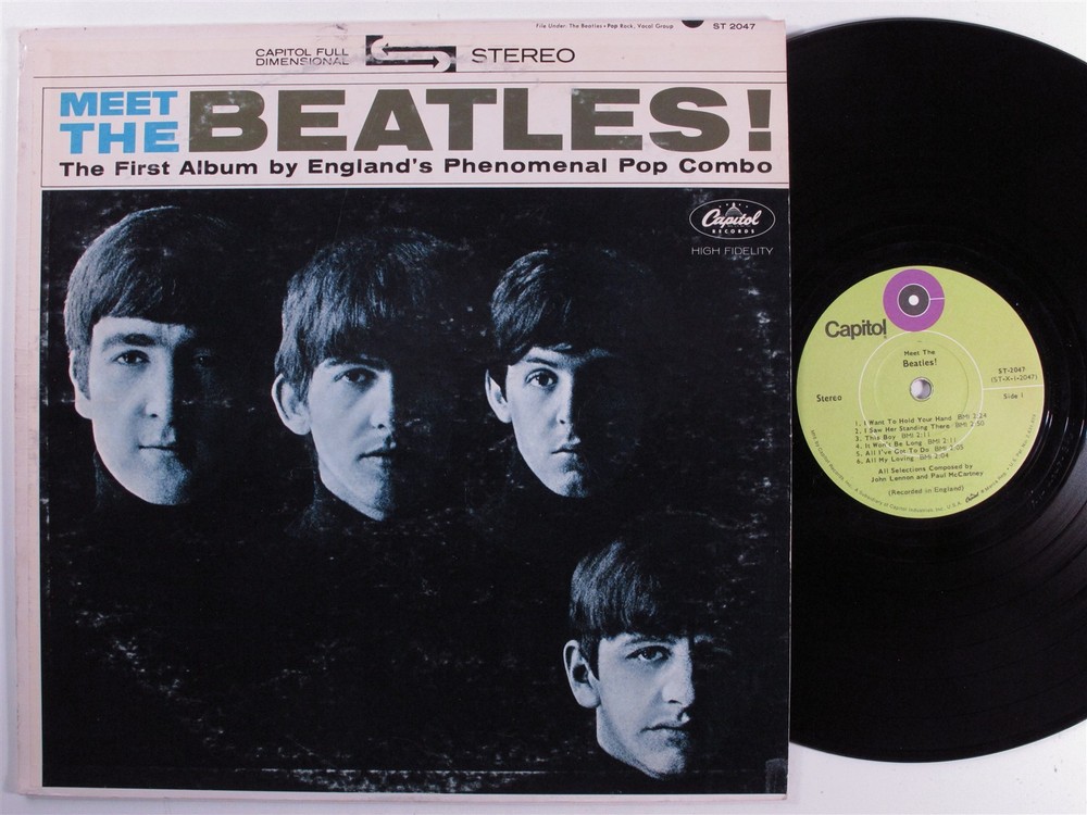 BEATLES Meet The Beatles! CAPITOL LP stereo f