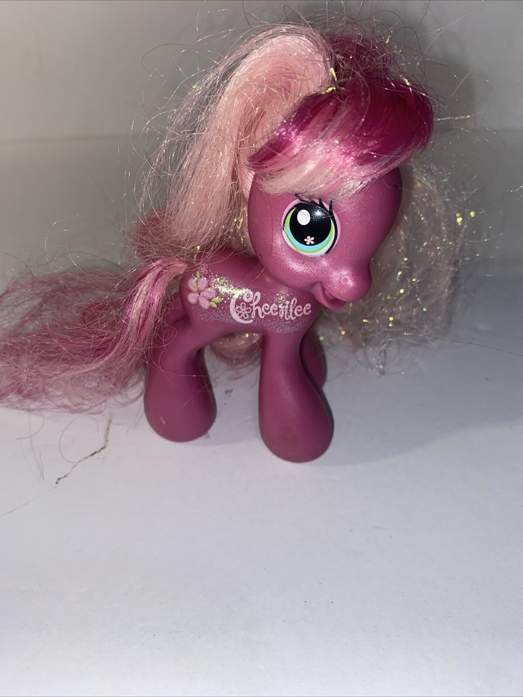 My Little Pony Cheerilee Kids Toy Figure G3.5 Sparkly Ponies Tinsel Hair